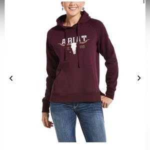 women’s Ariat vintage logo hooded sweatshirt